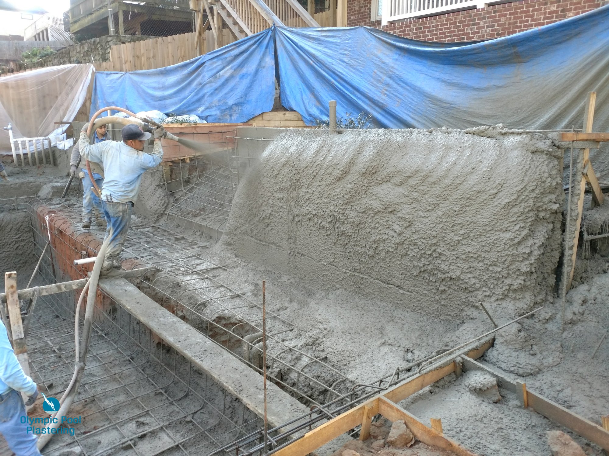 Pool surface preparation before finish